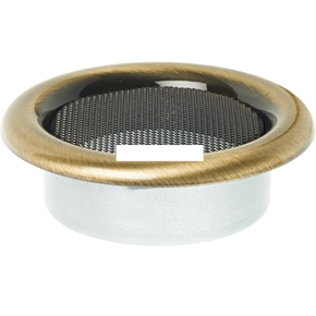 Круглая решётка стальная &Oslash;125 мм (анодированная)